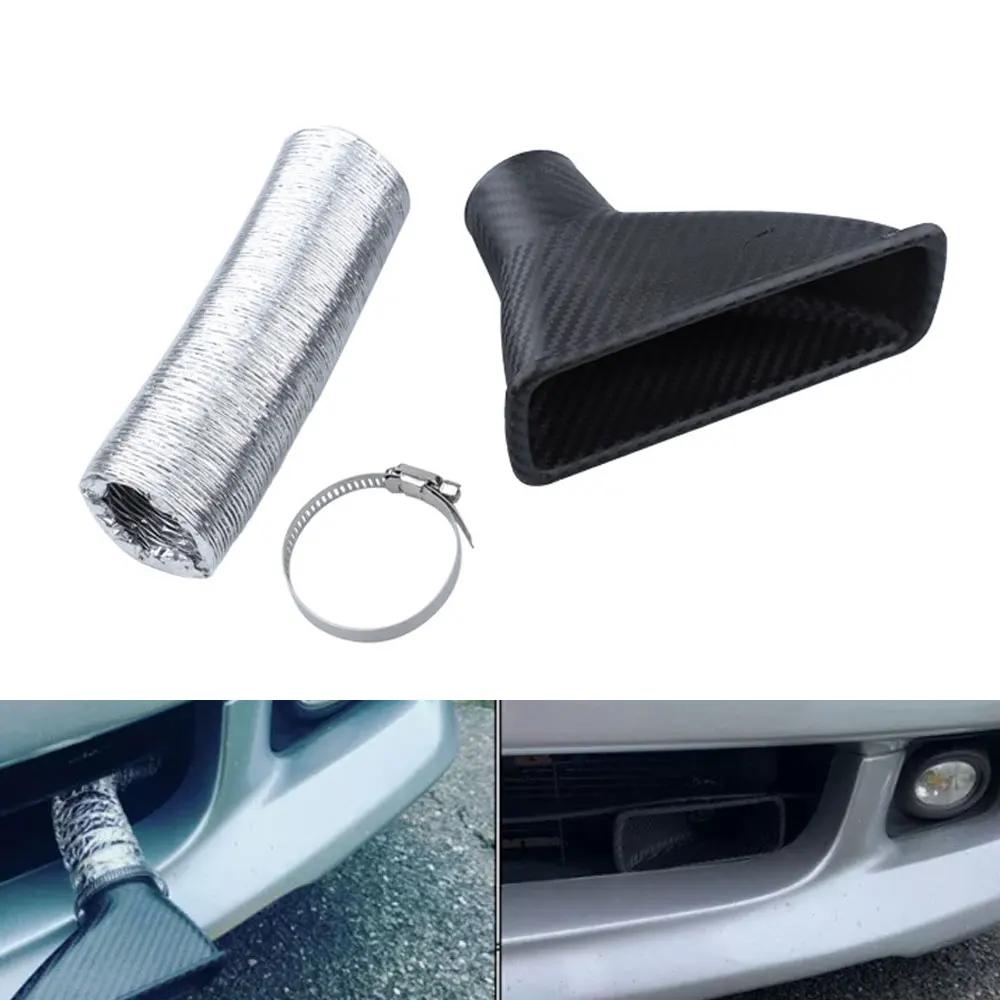 1 комплект переднего бампера для автомобиля, впускной воздушный турбонагнетатель, комплект воздухозаборных труб для турбины ABS, комплект воздухозаборников, воздуховод, универсальные автомобильные аксессуары