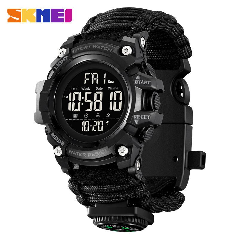 Moment Beauty Водонепроницаемые высококачественные студенческие электронные часы с компасом для улицы, многофункциональные электронные часы