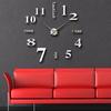 Oversized Creative Diy Wall Clock 3D Mirror Wall Clock Mute Clock Wall Decoration