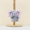 Plush Elephant Adorable Keychain Soft Toy For Bags Available In Gray Pink And Blue Colors