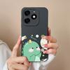 Чехол-динозавр для infinix Smart 8 Pro Plus Мягкая задняя крышка Удобный Жидкий силикон Высококачественный корпус телефона Для Smart8 HD
