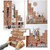 Waterproof 3D Imitation Brick Wall Stickers Lightweight PVC DIY Removeable Wallpaper  Accent Walls
