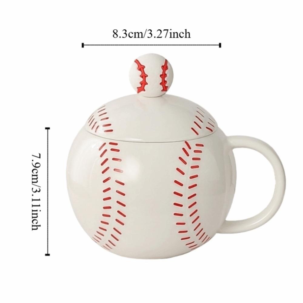 Creative Tea Cup Sports Theme Ceramic Mug Drinkware Baseball Cup Gift for Baseball Lover