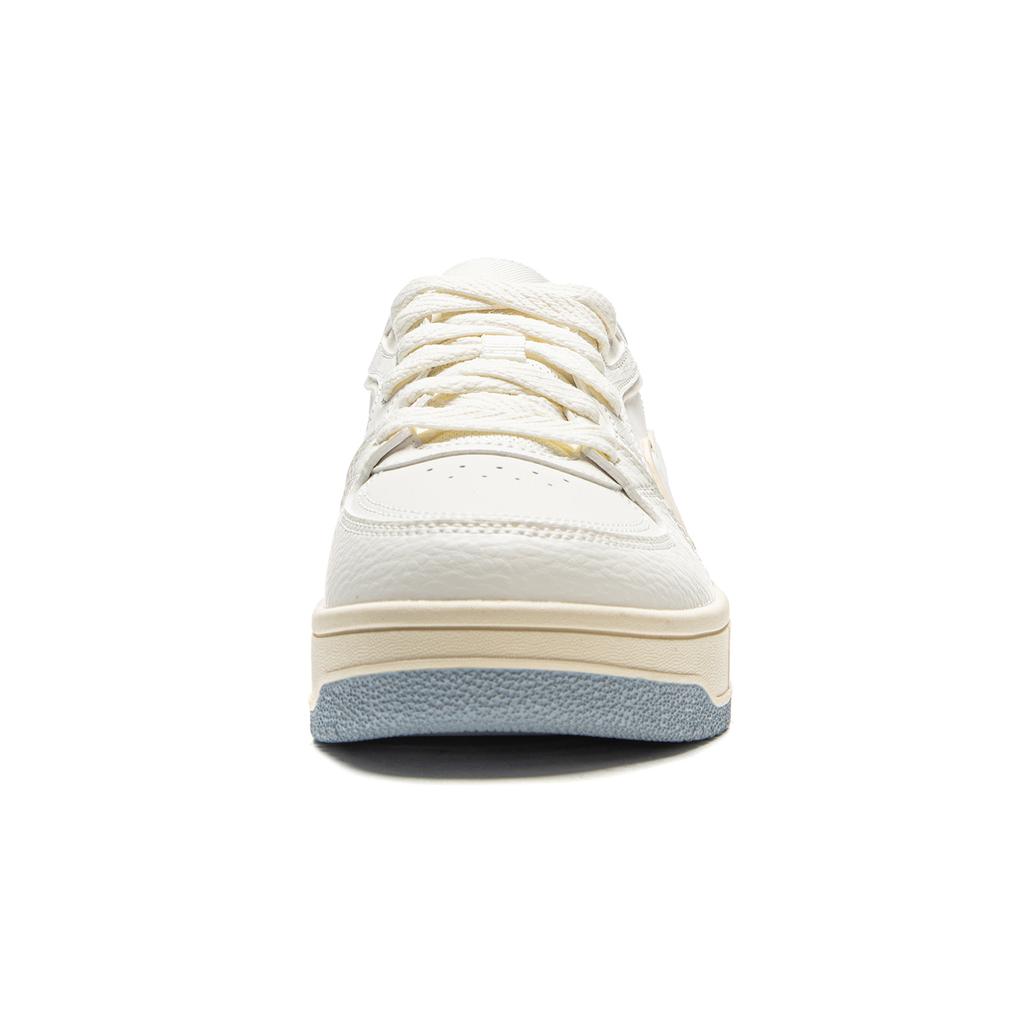 Li Ning Tian Ji Soft Comfortable Classic Fashion Shock Absorption Durable Low-Top Skate Shoes Women Sneaker White Blue AGCV342-1