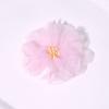 10Pcs 5.5cm Chiffon Flower Embroidered Patches  for Wedding Dress Hats Decoration