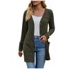 Женский женский кардиган с длинным рукавом, свитер, пальто, топ