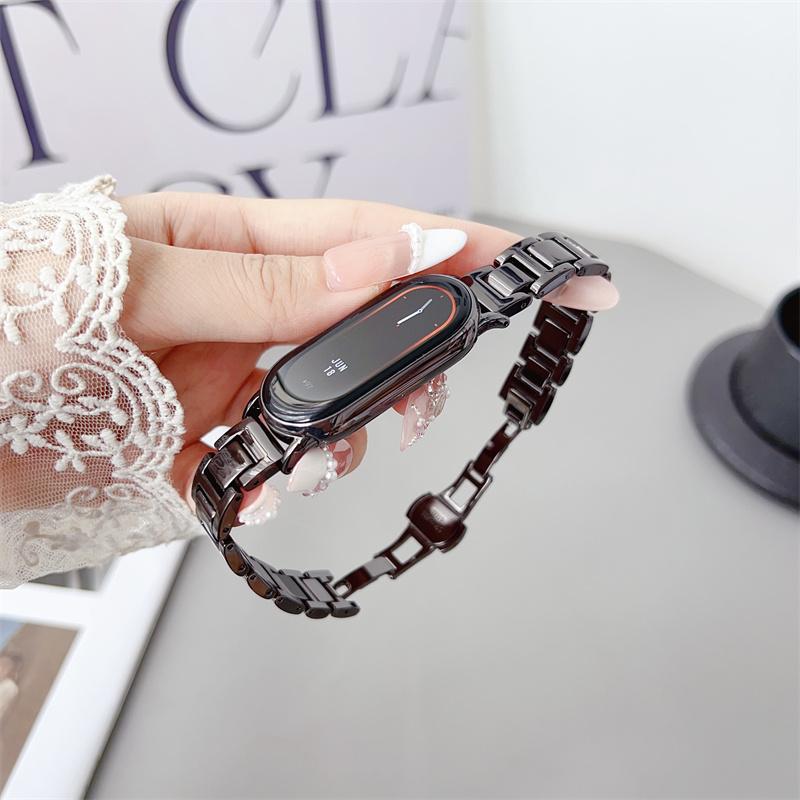 For Xiaomi Mi Band 9 Bracelet Stainless Steel Metal Strap Miband 8 Replaceable Band