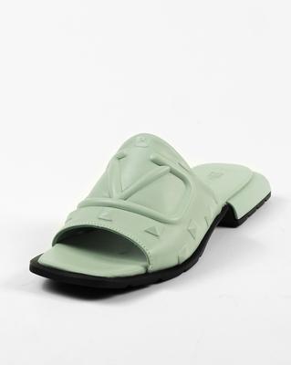 Шлепанцы женские 580474 36 Мятные кожа