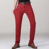 Summer Casual Pants Stretch Slim Fit Small Straight Leg Color Pants Versatile Stretch Long Pants
