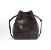 Bottega Veneta Сумка-ведро Intrecciato Плетеная кожа Шнурок Темно-коричневая Повседневная Для работы 680218VCQC42132
