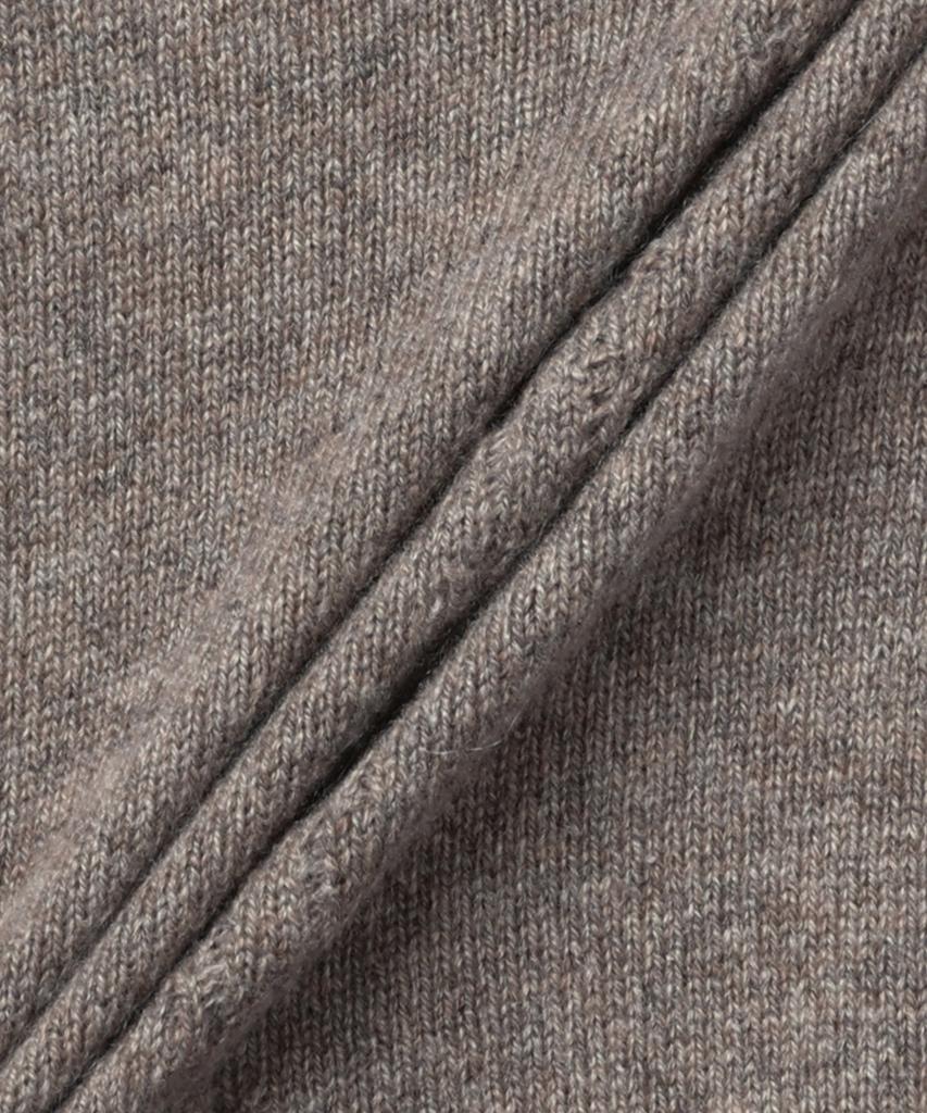 SAINT LAURENT Cashmere Openwork Round Neck Knit - Taupe / 808069Yall22353
