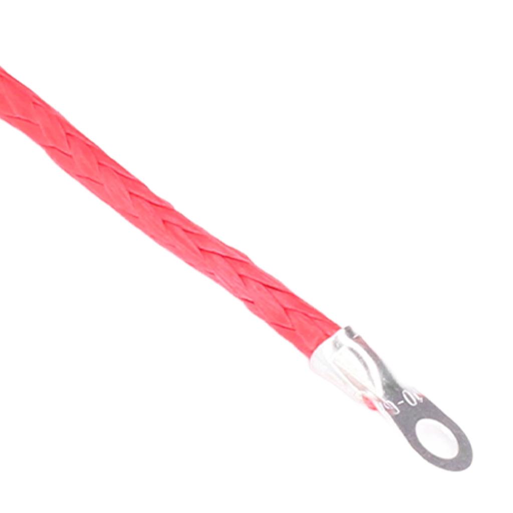 Winch Cable 4.8mmx15m Synthetic   5500lbs Breaking Strength Waterproof for ATV UTV Trailer