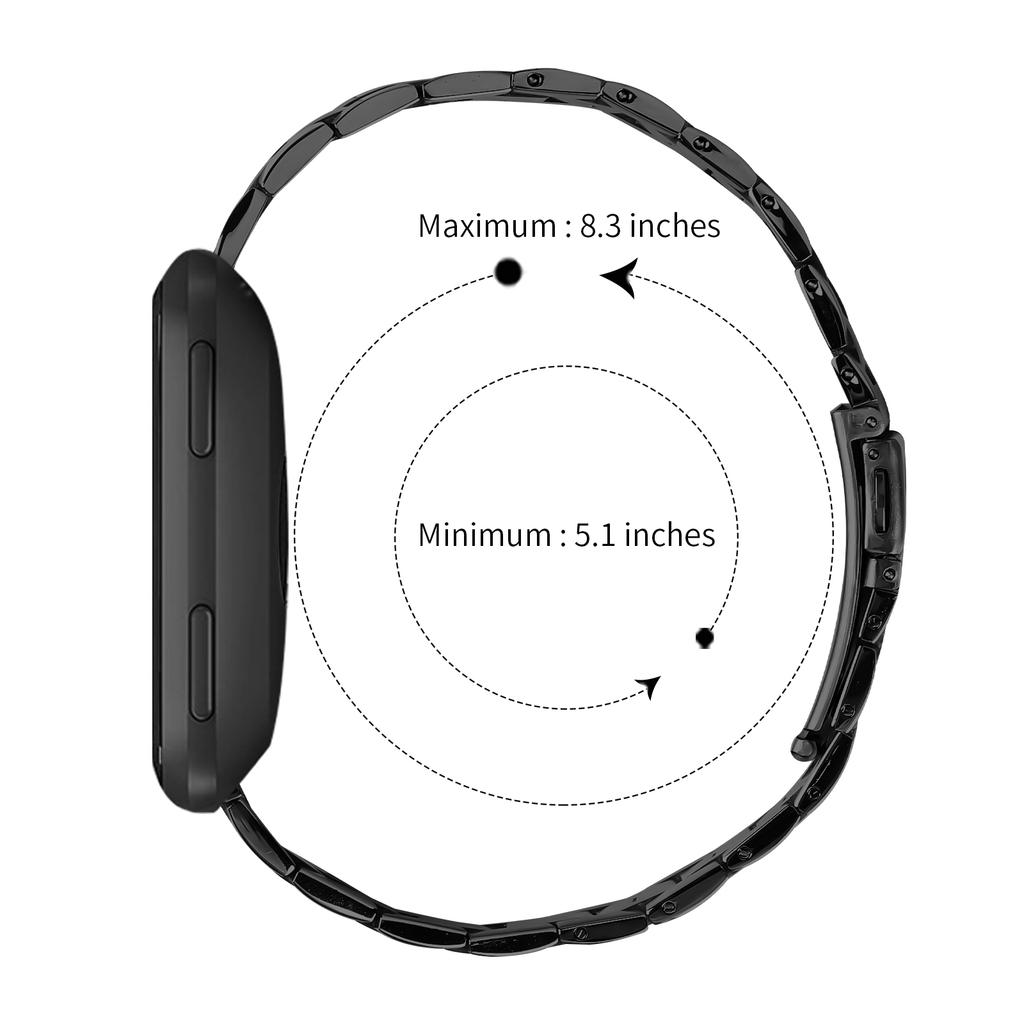 For Fitbit Versa Lite/Versa 2/Versa Strap Stainless Steel Watch Band Replacement