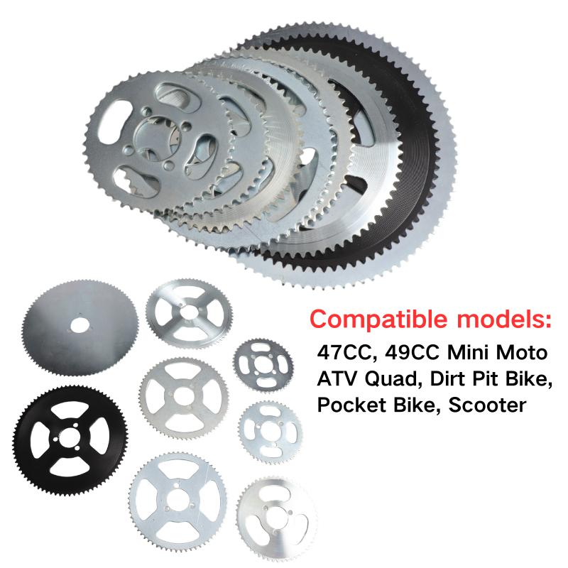 25H 47T 55T 65T 68T 70T 80T 92T Tooth 29MM Rear Sprocket for 47CC 49CC Mini Motor ATV Beach Buggies Dirt Bike Mini Dirt Bike