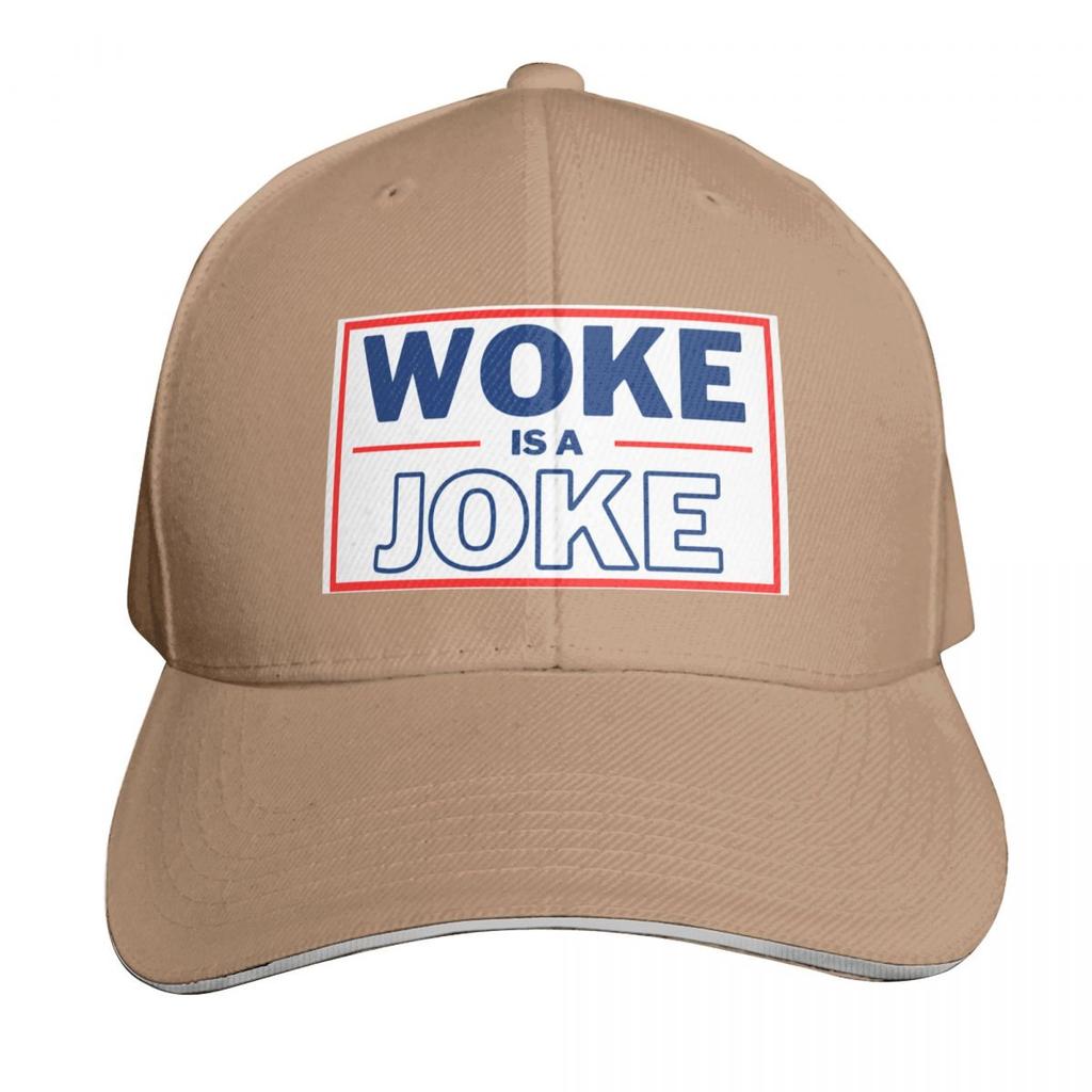 WOKE is a JOKE Baseball Cap derby hat sun hat fishing hat Unisex For The Sun Unisexs Tennis Womens