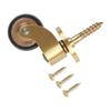 Brass Furniture Wheel Set Furniture Casters Gold Black Heavy Duty Casters Minimal Disruption Versatile Applications