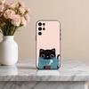 Чехол для телефона S-Striped C-Coffee Cat для Samsung S25, S24, S21, S22, S23, S30, Ultra, S20, Plus, Другие Мягкий Черный Чехол