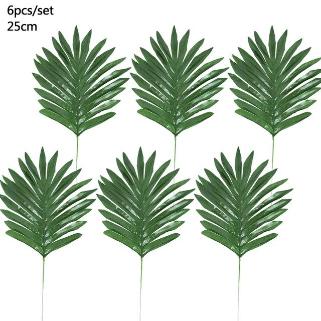 New Artificial Tropical Palm Leaves Hawaiian Luau Safari Jungle Party Decoration Summer Wedding Birthday Home Table Decor Fake P