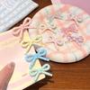 Korean Print Bow Hair Clip Clamp Children Simple Bowknot Barrettes Hairpins For Girls Side Clip Baby Cute Hair Acccessories