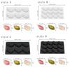 3D Mousse Cake Mold Flexible French Dessert Mold Dishwasher Safe Jelly Pudding Mold  Kitchen