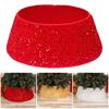 Christmas Tree Skirt Sequin Christmas Tree Collar Quick Assembly Christmas Tree Base Wrap Glittering Christmas Tree Cover Ring for Home Decor