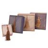 Linen Jewelry Packaging Box Chinese Style Jewelry Display Box Bracelet Storage Box  Necklace