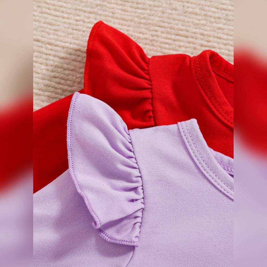 Комплект детского ромпера с принтом алфавита - Брюки с бантом, костюм из двух предметов