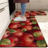 1 шт. яркий кухонный коврик с принтом яблока, Нескользящий кухонный напольный коврик с фруктовой тематикой, кухонный коврик, кухонный коврик, домашний декор, декор комнаты