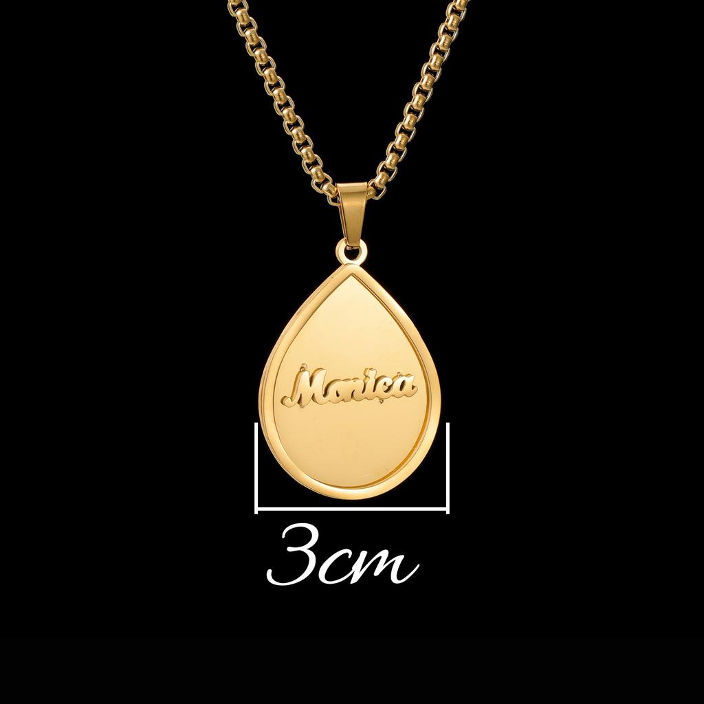 Atoztide Personalized Custom Name Necklaces for Women 2 Sides Welding Butterfly Drop Pendant Chain Stainless Steel Jewelry Gift