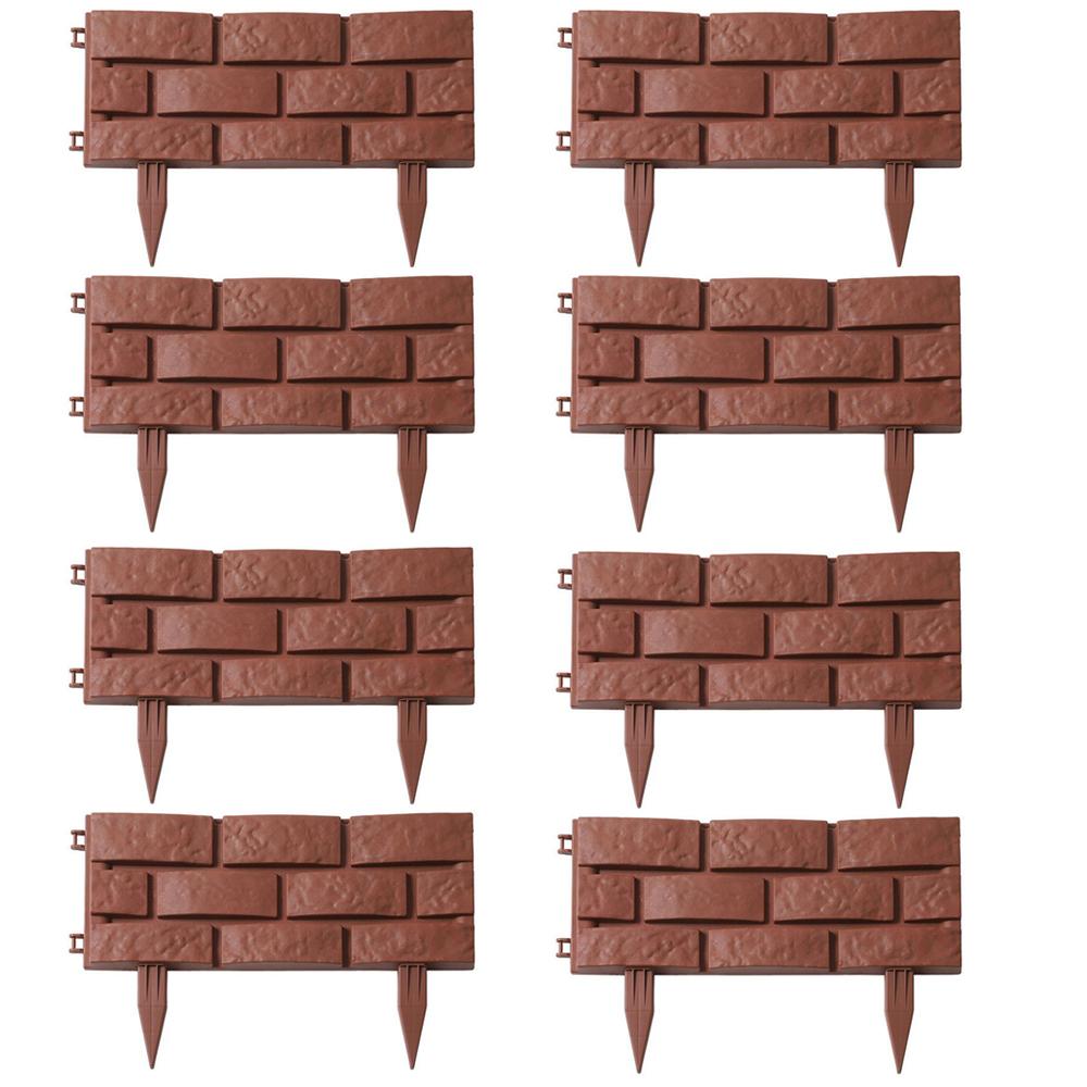 Садовая окантовка Бордюрный забор Имитация камней Кирпич Газон Растение Цветок Трава Поддержка Колышек Декоративная окантовка Наружная отделка своими руками