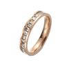 Luxury Women's Stainless Steel Ring: Electroplated Titanium, Non-Fading, Versatile Design