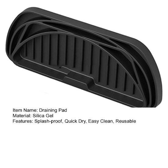 Диспенсер для воды Поддон для капель Силиконовый брызгозащищенный Быстросохнущий Легко очищаемый многоразовый дренажный коврик Товары для дома