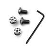 4pcs Grip Handle Screws with Key for 1911 Models Kublai Khan P4 DIY Making Replace Wood Guard Accessories Nails Parts Repair