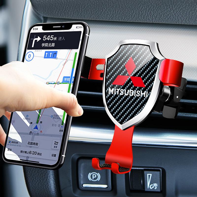 Gravity Car Phone Holder Mobile Phone Holder Stand For Mitsubishi ASX Ralliart Lancer Cordia Pajero Outlander Eclipse L200 EVO