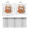 Monkey Punch Pillowcases Never Alone Funny Pillow Case For Office Car Home Decor Comfy Pillow Cover