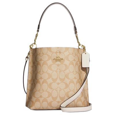 Mollie Classic Металлический Логотип Сумка-ведро Женские Сумки Хаки CA582-IMDQC