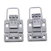 2Pcs Stainless Steel Chrome Toggle Latch For Chest Box Case Suitcase Tool Clasp