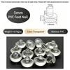 50Pcs with Stem Glass Top Table Furniture Embedded Bumper  for Furniture Hole Push in