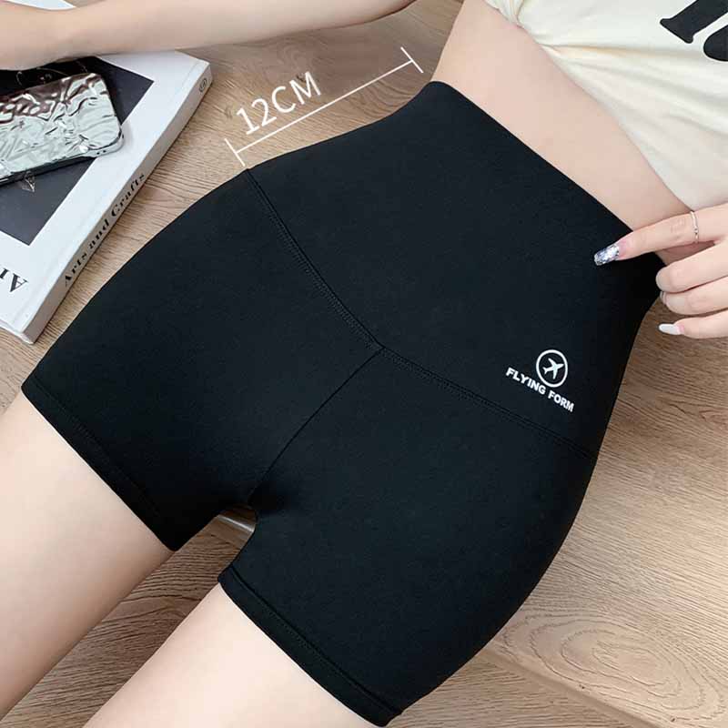 Summer Thin Three-point Pants Women's Anti-glare Outer Wear Belly Lift Hip Riding Barbie Bottoming Yoga Shorts