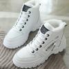 36-45 Classic Designer Women Platform High Top Casual Sneakers Winter New Autumn White Plush Lined Warm Lace-Up Sports Shoes