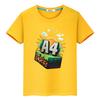 Merch A4 Lamb Print T Shirt for Kids Boy 10year Tops 100%Cotton Tees Vlad A4 Anime Short Pride Tshirt Y2k One Piece Girl Clothes