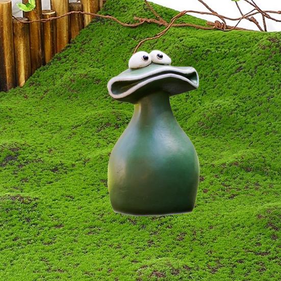 Мультяшная фигурка лягушки с большим ртом, смола, фигурка животного, модель игрушки, статуя, скульптура, украшение для дома и улицы, сада, орнамент, фестиваль, подарок