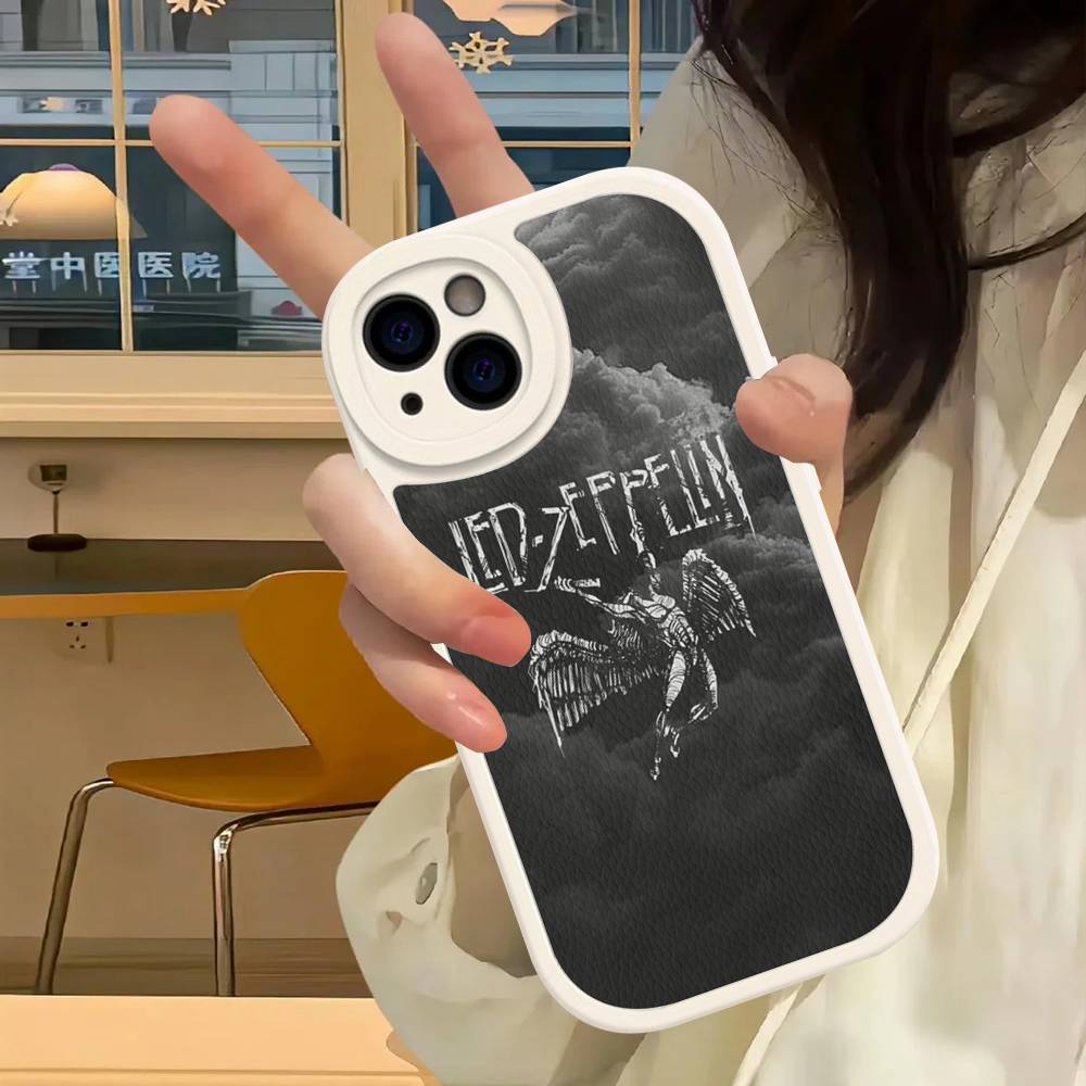 Чехол для телефона Rock Band L-Led Zeppelin для iPhone 16 15 14 16E 13 12 11 Pro Max Plus, кожаный