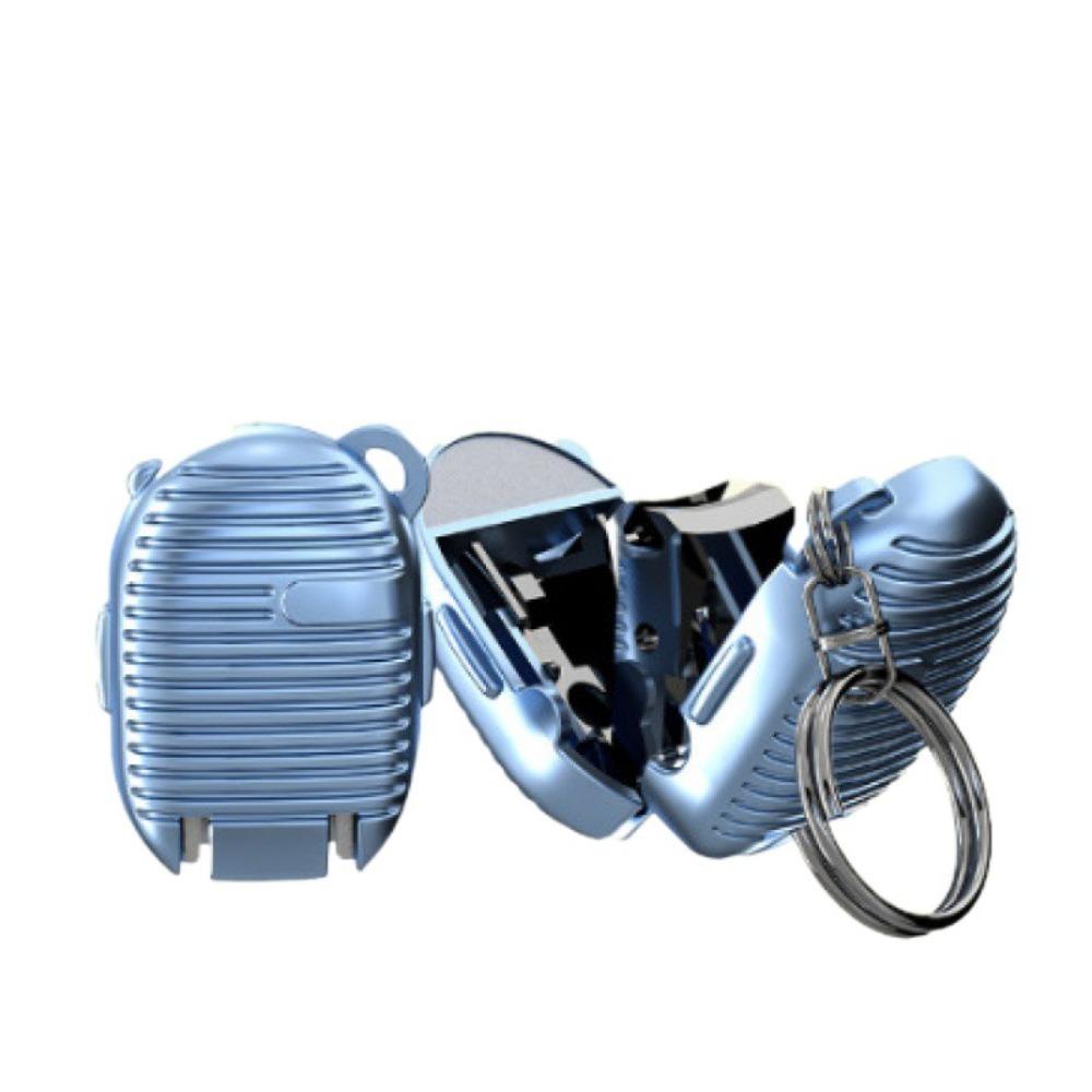 Mini Nail Clipper Keychain Suitcase Shape Fingernail Clipper Portable Car Keyring Trim Nails