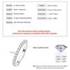 Anziw 2mm D Full Moissanite Ring for Women Sparkling Wedding Eternity Band 14k Gold Filled Wedding Engagement Ring Jewelry