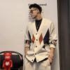 Мужской модный вязаный кардиган свободного кроя - Весенний стиль Hong Kong High Street