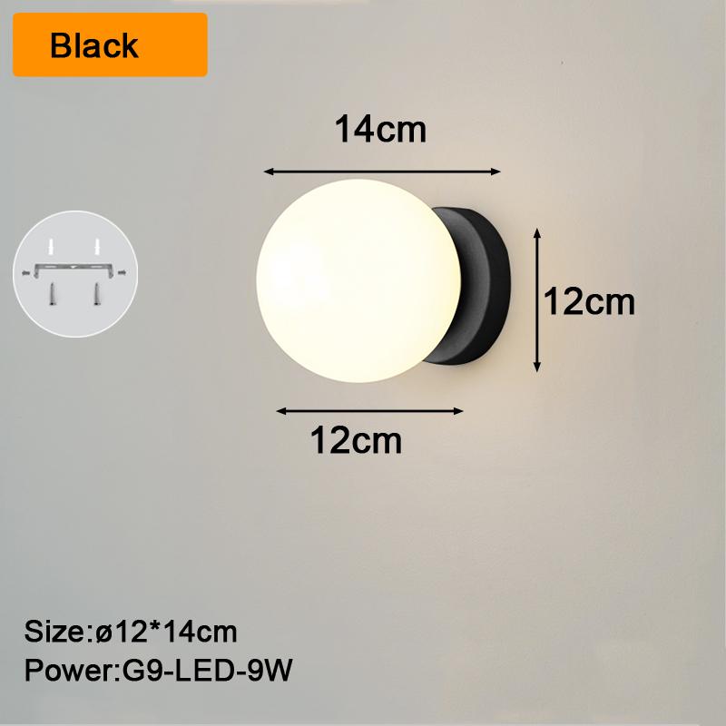 Внутренние светодиодные настенные светильники, настенные светильники для спальни, гостиной, настенное бра из матового стекла для коридора, прохода