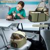 Двойная коляска для домашних животных Собак Кошек Складная Транспортировочная коляска Съемные переноски Ремни безопасности 4 блокируемых колеса Большая грузоподъемность