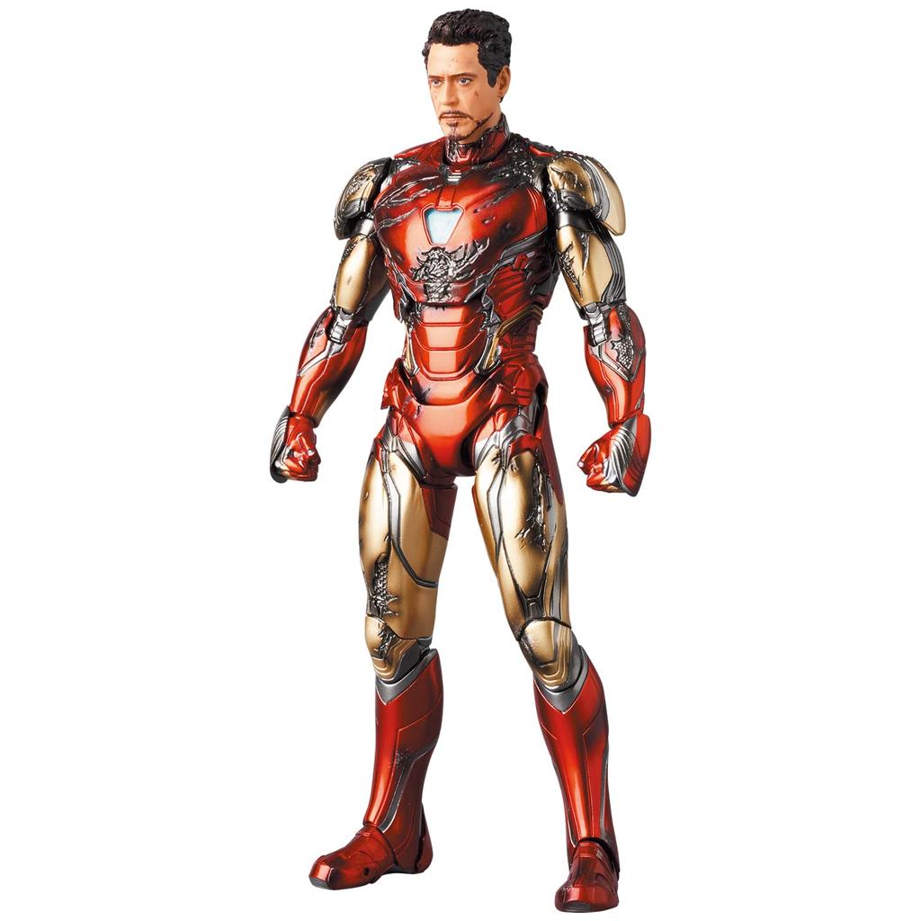 MAFEX IRON MAN MARK85 Железный человек Mark 85 УЩЕРБ Высота 160 мм окрашенная фигурка № 195 (БИТВА Версия.) приблизительно. Немасштабируемый