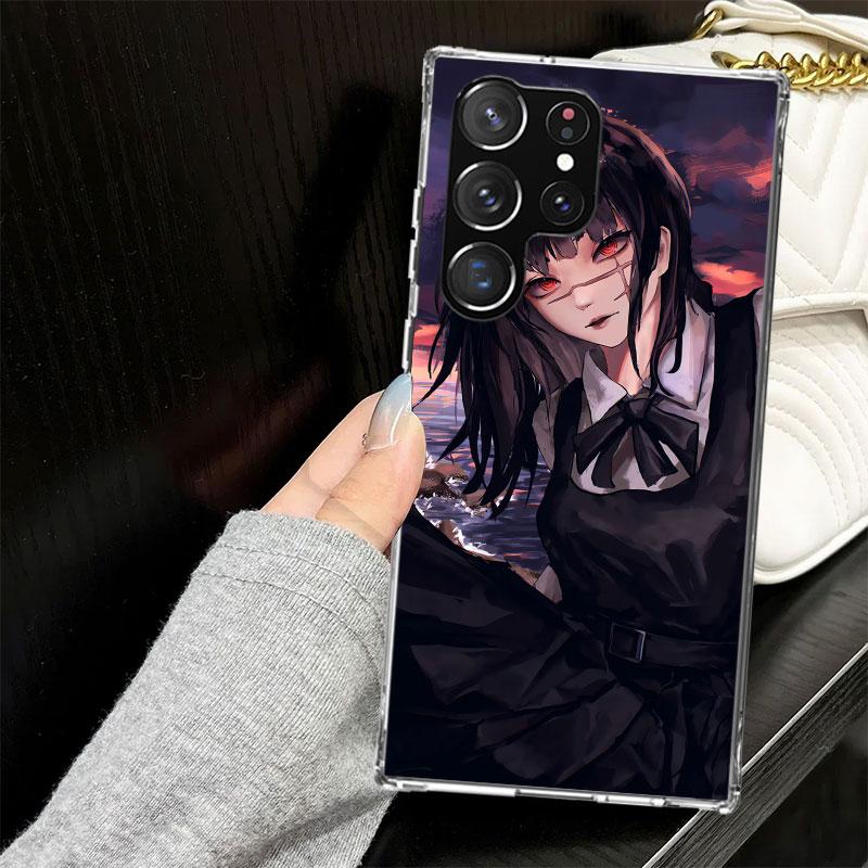 C-Chainsaw Mans Yoru War Devil Case for Samsung Galaxy S25 S24 S23 S22 Ultra Soft Phone Cover S25 Edge S21 Plus S20 FE S10 + Bla